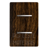 Conjunto Interruptor Duplo 1 Simples + 1 Paralelo 4X2 - Novara Especiais Ébano